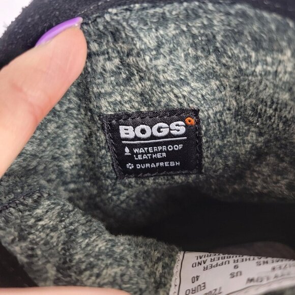 Bogs Womens 9 Waterproof Durafresh Black Pull On Ankle Bootie Rain Boots Comfort - Picture 6 of 13